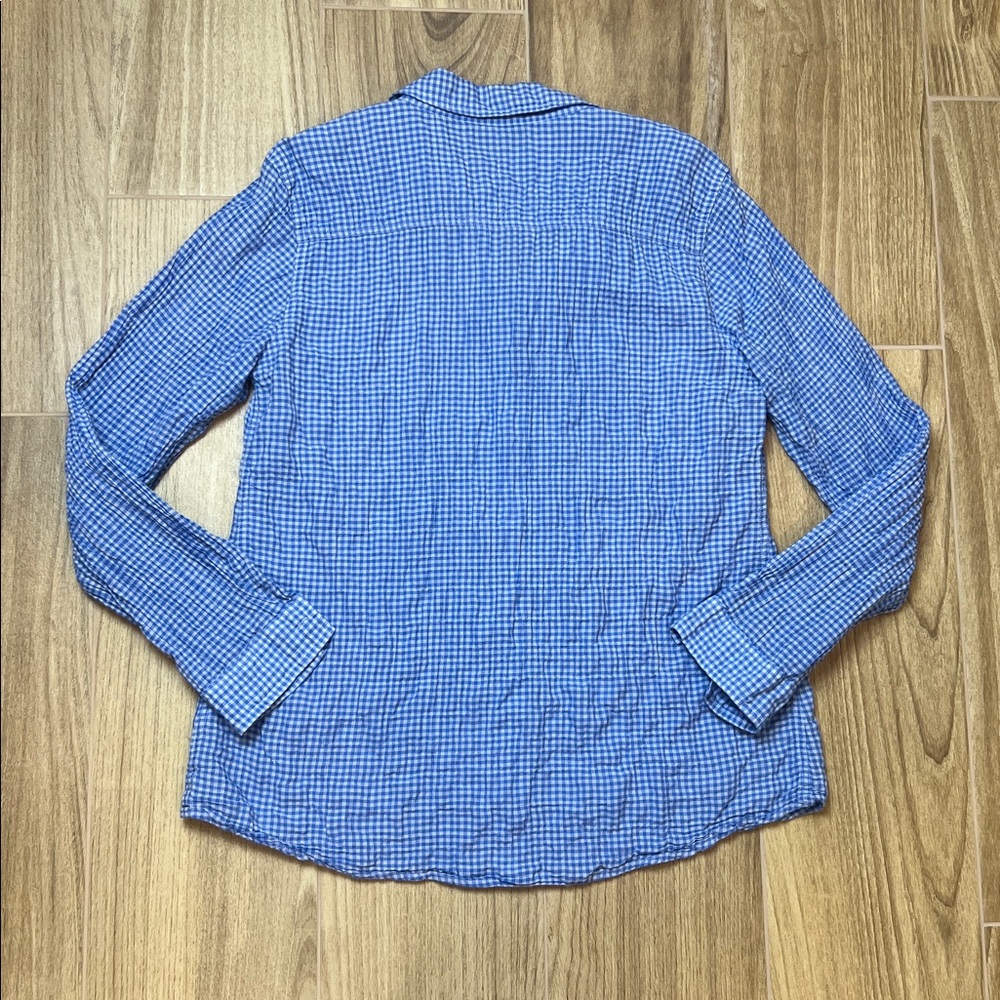 J. Mclaughlin Button Down Gingham Checkered Shirt - image 2